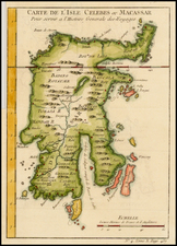 Southeast Asia and Other Islands Map By Jacques Nicolas Bellin
