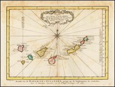 Carte Des Isles Canaries Dressee sur les Journaeu des Navigateurs . . . 1746