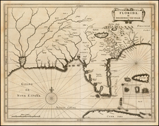 Florida, South and Southeast Map By Joannes De Laet