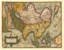 Asia, Asia, Australia & Oceania and Oceania Map By Abraham Ortelius