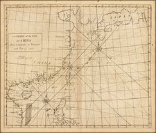 China, Japan, Southeast Asia and Philippines Map By John Senex / Edmond Halley / Nathaniel Cutler