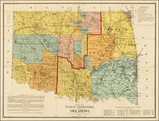 Plains and Southwest Map By Julius Bien & Co.