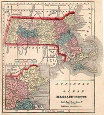 New England Map By Sidney Morse  &  Samuel Gaston