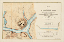 Arizona and California Map By United States Bureau of Topographical Engineers