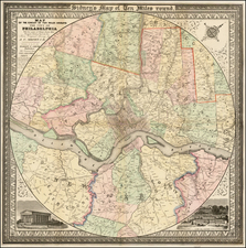 Mid-Atlantic, Pennsylvania and Philadelphia Map By James Charles Sidney / Robert Piersall Smith