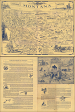 Plains, Rocky Mountains, Montana and Pictorial Maps Map By Irvin Shope