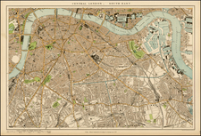 British Isles Map By Edward Stanford