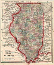 Midwest Map By Sidney Morse  &  Samuel Gaston