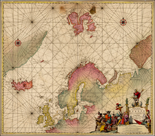 Atlantic Ocean, British Isles, Scandinavia and Iceland Map By Jacobus Robijn