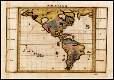 Alaska, North America, South America and America Map By Anonymous