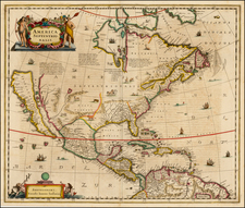 North America and California Map By Jan Jansson