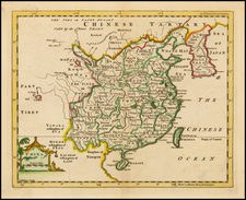 China, Korea and Central Asia & Caucasus Map By Thomas Jefferys