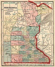 Midwest Map By Sidney Morse  &  Samuel Gaston