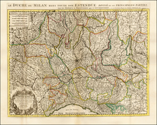 Northern Italy Map By Pierre Mortier