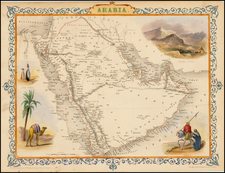 Middle East Map By John Tallis