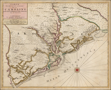 Southeast and South Carolina Map By Pierre Mortier