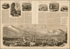 Southwest, Rocky Mountains and Utah Map By Harper's Weekly