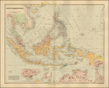 Southeast Asia, Philippines and Other Islands Map By Edward Stanford