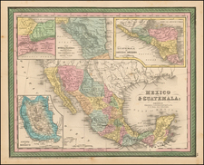 Texas, Southwest, Mexico and California Map By Thomas, Cowperthwait & Co.