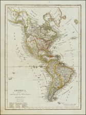 South America and America Map By Tranquillo Mollo