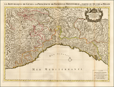 Northern Italy Map By Alexis-Hubert Jaillot