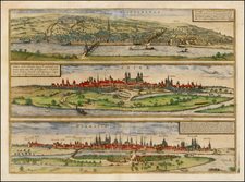 Germany Map By Georg Braun  &  Frans Hogenberg