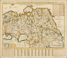 Russia, Ukraine, Central Asia & Caucasus and Russia in Asia Map By Henri Chatelain