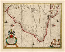 Brazil Map By Johannes Blaeu