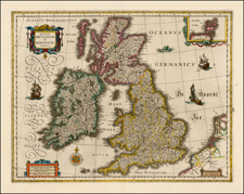 British Isles Map By Willem Janszoon Blaeu