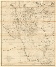 Midwest and Plains Map By Joseph N. Nicollet / William Hemsley Emory