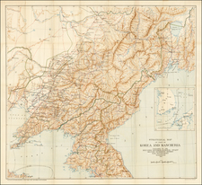 China and Korea Map By United States War Dept.