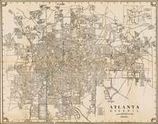 Southeast Map By Adamson Printing Co.