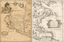 United States, Texas, Midwest, Southwest, North America and California Map By Vincenzo Maria Coronelli