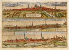 Germany Map By Georg Braun  &  Frans Hogenberg