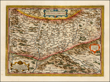 Romania and Balkans Map By Abraham Ortelius