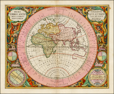 Eastern Hemisphere, Indian Ocean and Celestial Maps Map By Andreas Cellarius