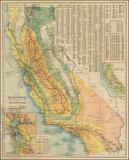 California Map By Southern Pacific Railroad Company