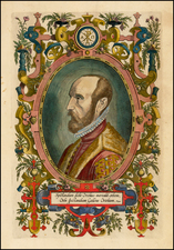 Portraits & People Map By Abraham Ortelius