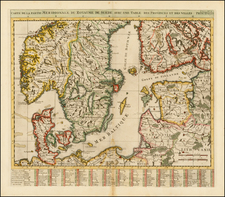 Baltic Countries and Scandinavia Map By Henri Chatelain