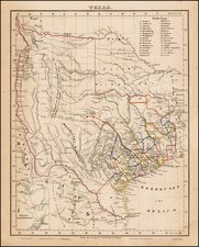 Texas Map By Carl Flemming