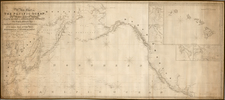 Alaska, Hawaii, China, Japan, Korea, Philippines, Pacific, Hawaii and California Map By John William Norie