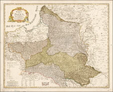 Poland and Baltic Countries Map By Franz Johann Joseph von Reilly