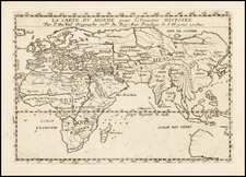 World, World, Eastern Hemisphere, Indian Ocean, Asia, Asia, Africa and Africa Map By Pierre Du Val