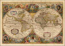 World Map By Henricus Hondius