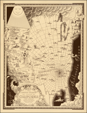 United States and California Map By Ernest Dudley Chase