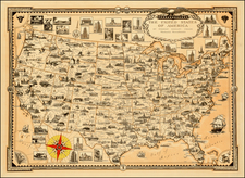 United States Map By Ernest Dudley Chase