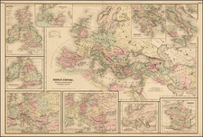 Europe, Italy and Mediterranean Map By G.W.  & C.B. Colton