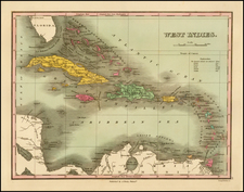 Caribbean Map By Anthony Finley