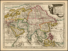 Asia and Asia Map By Jacques Chiquet