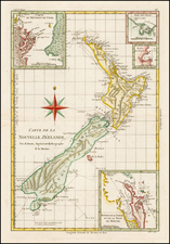 New Zealand Map By Rigobert Bonne